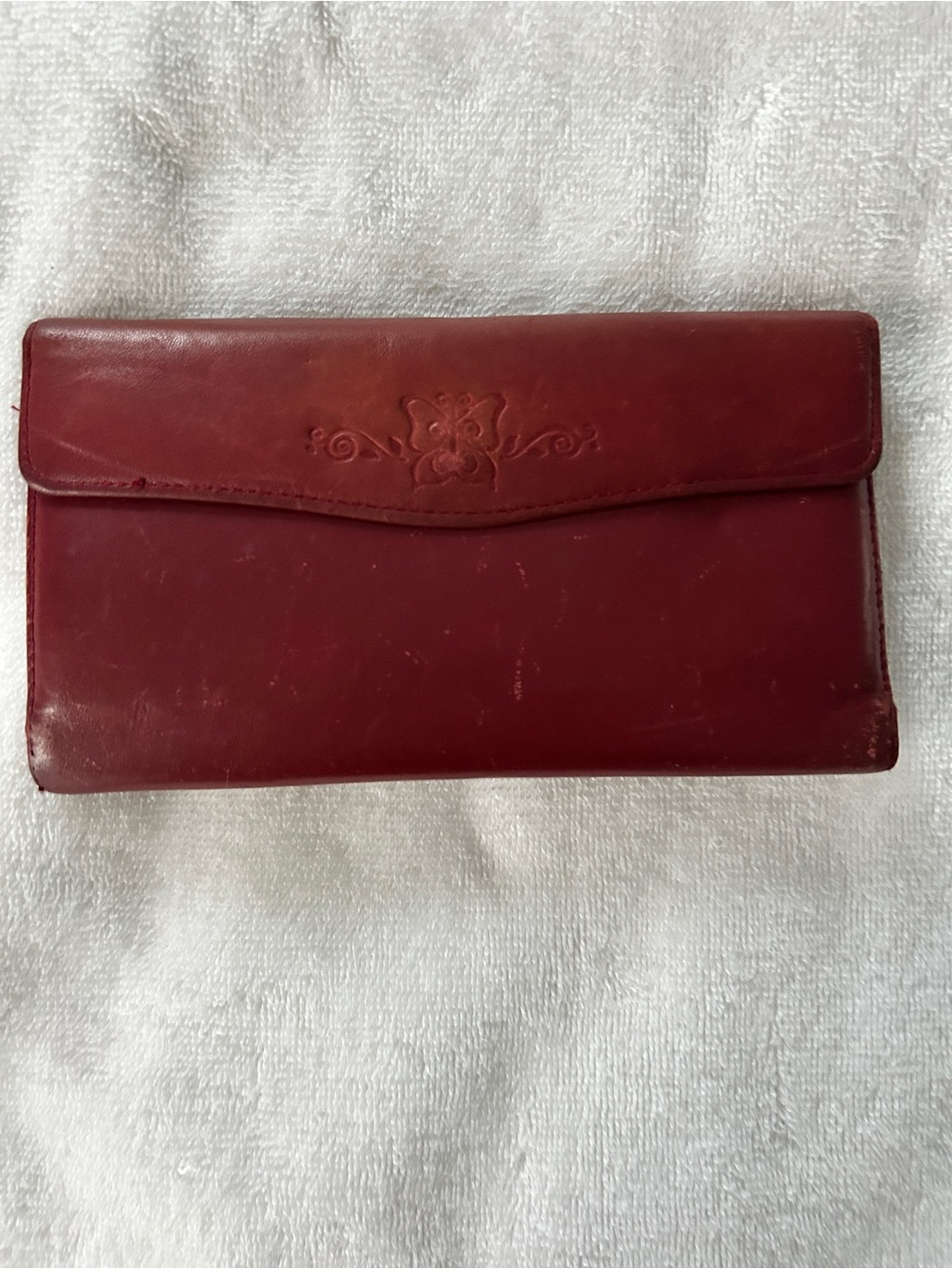Burton Women's Leather Wallet - Deep Red